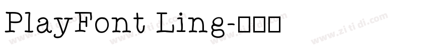 PlayFont Ling字体转换